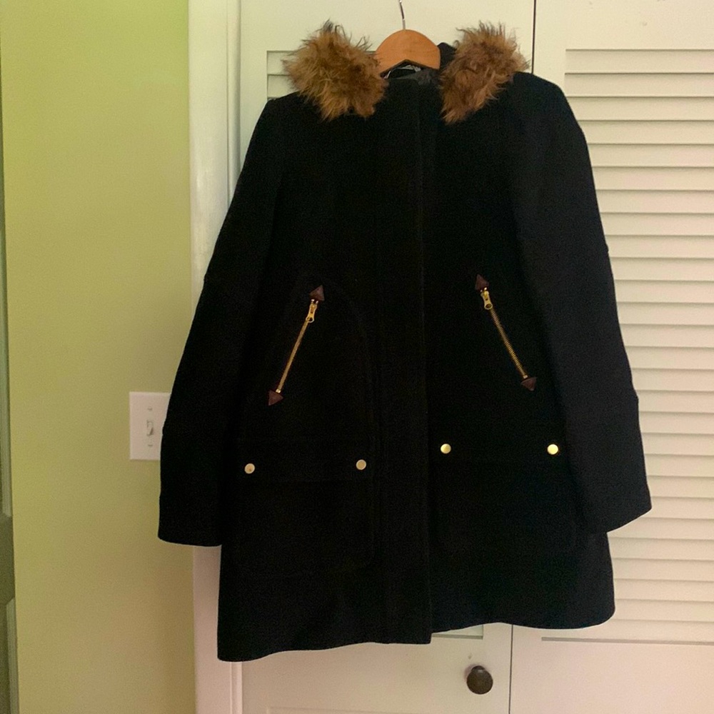 Jcrew Chateau Parka Black 10T